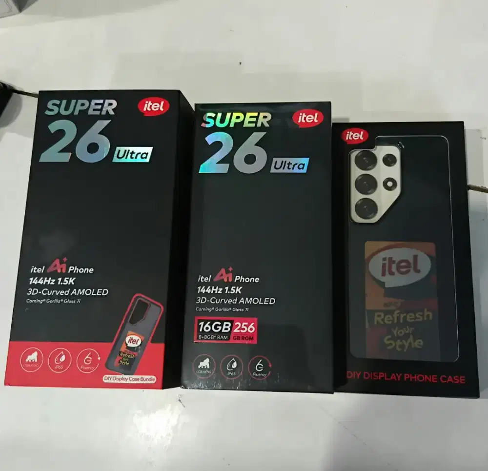 Itel S26 Ultra 8/256 Black + DIY Case BNIB Garansi Resmi Indonesia