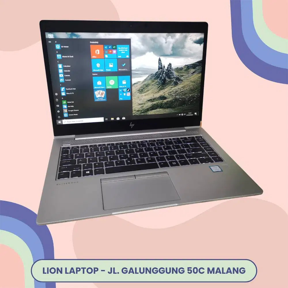 Core i5 Gen 8 RAM 8GB SSD 256GB HP Elitebook 840 G5 [07|12]