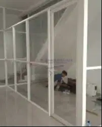 GYPSUM Pasang Partisi PLAFON SEKAT Gypsum - Kusen ALUMINIUM Aluminium