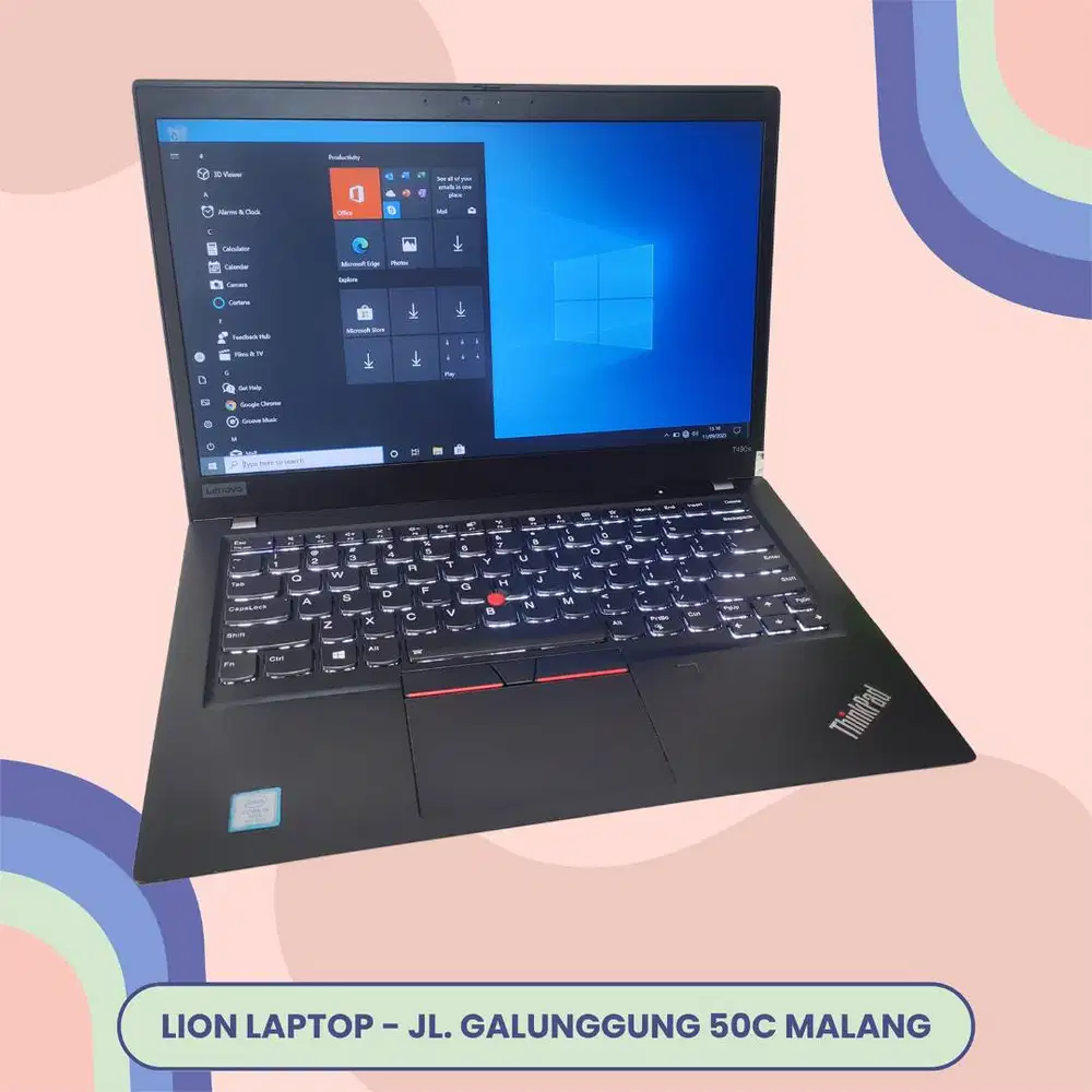 RAM 16GB SSD 512GB Core i5 Slim Lenovo Thinkpad T490s [07|12]