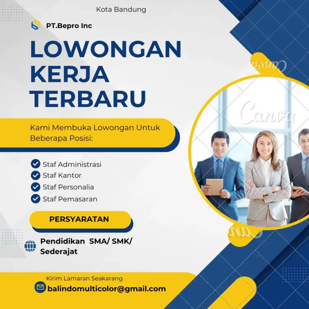 LOWONGAN PEKERJAAN TERBARU tanpa Pengalaman