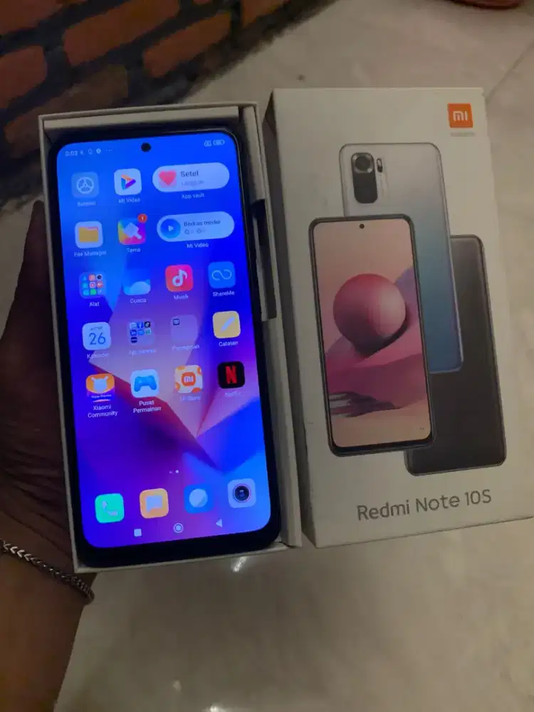 Redmi Note 10S 6+1/64gb resmi segel orinan gak ada minus game libas