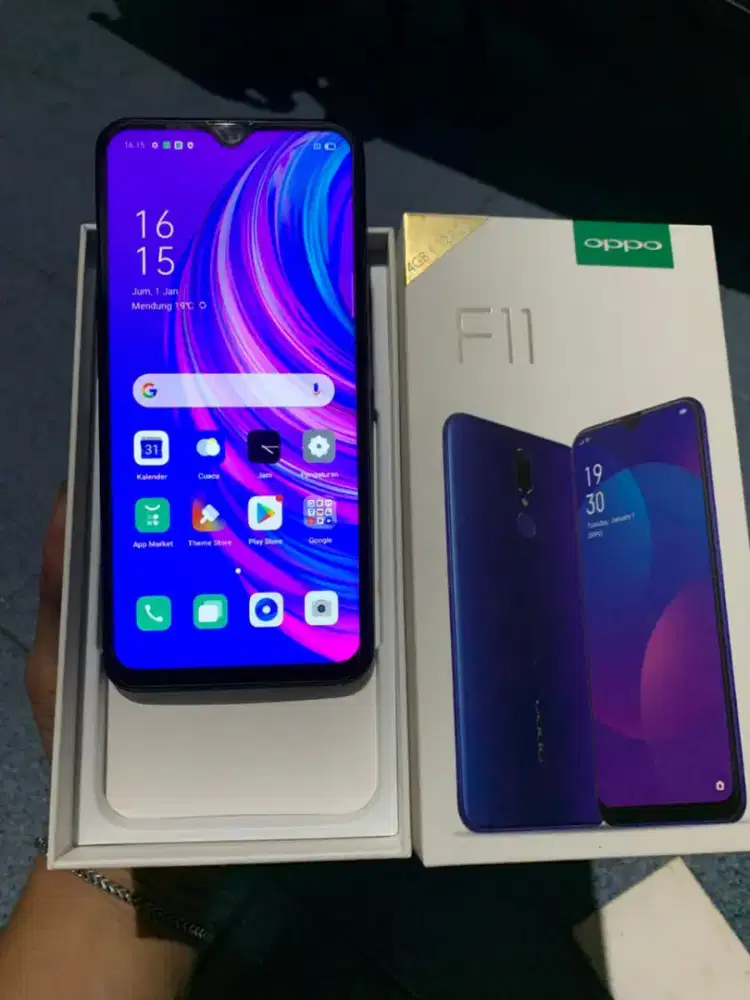 Oppo F11 4/128gb resmi segel game oke lancar semua