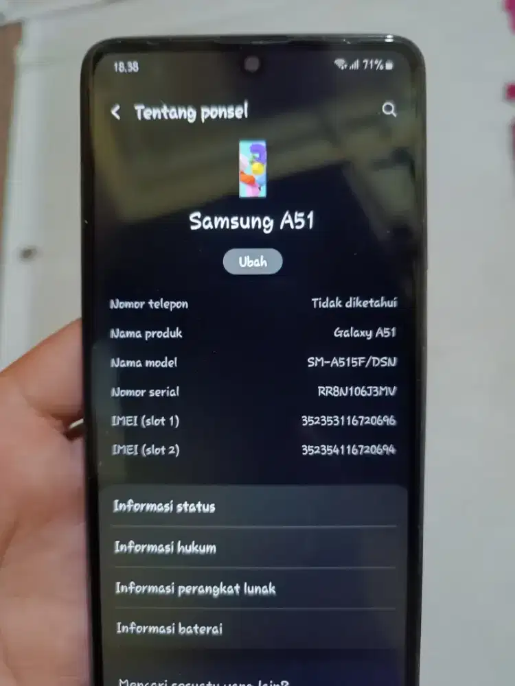 Dijual Hp Samsung A51