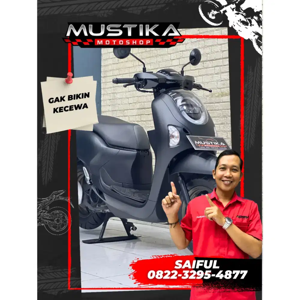 Odo 3rb Istimewa!!Honda New Scoopy Keyles 2025 N kota Mulus-Mustika
