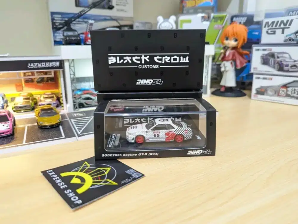 Inno64 Nissan Skyline GTR R34 Black Crow Singapore Expo 2025