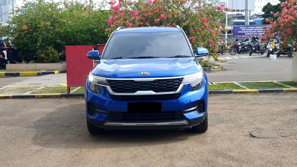 Kia Seltos EX 1.4 Non Sunroof AT Biru 2021 NIK 2020 KM 39RB Record
