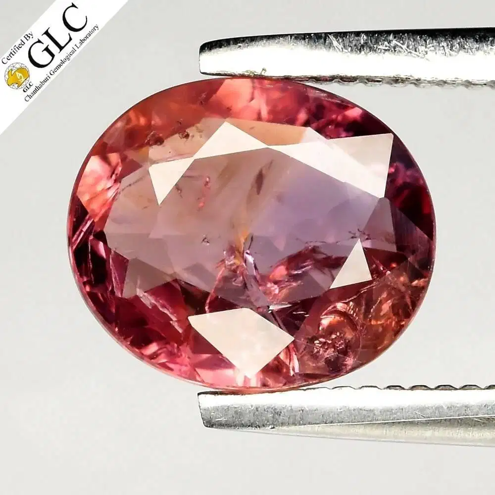 Natural Pink Sapphire Unheated Certified