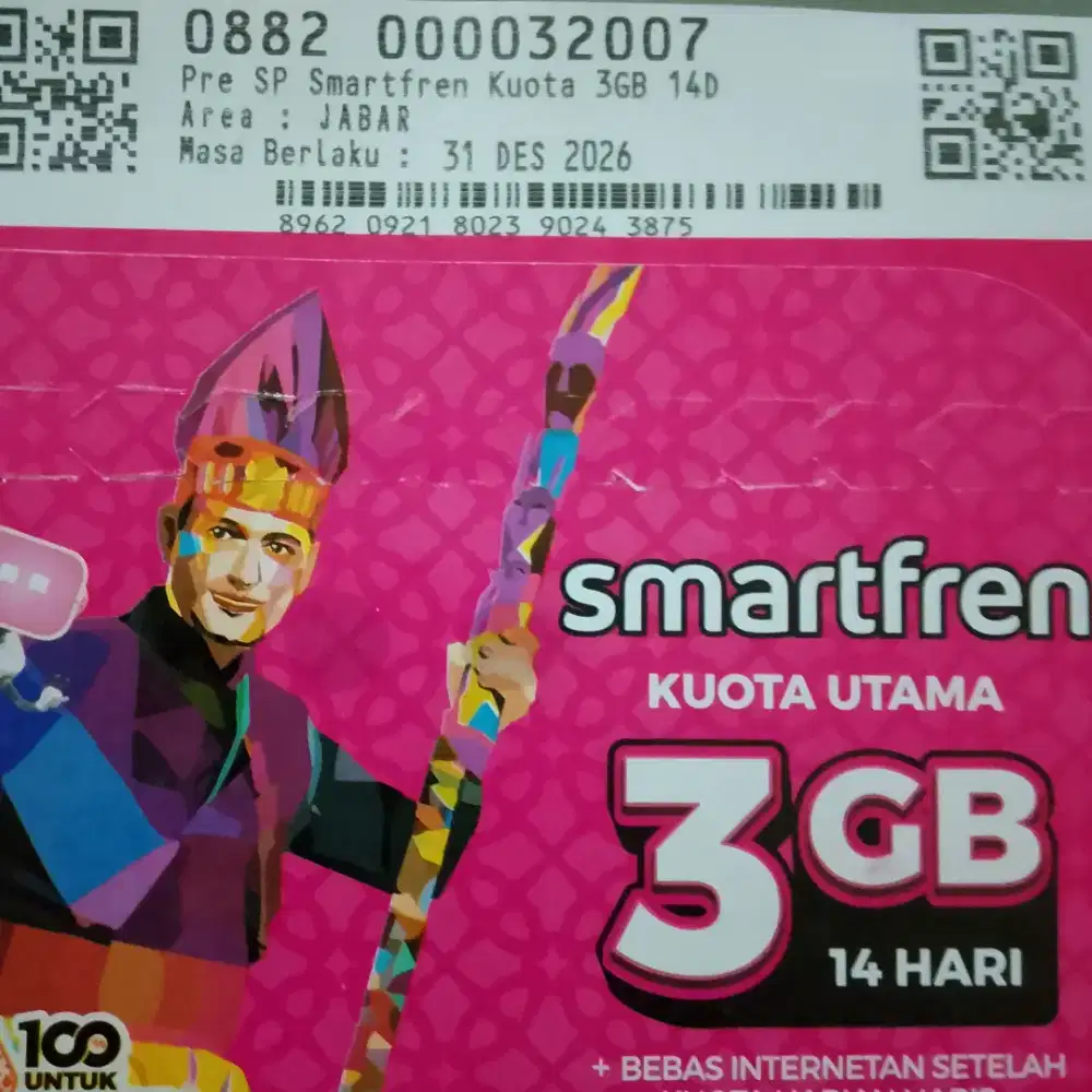 Nomor Super Cantik Smartfren, 13 digit