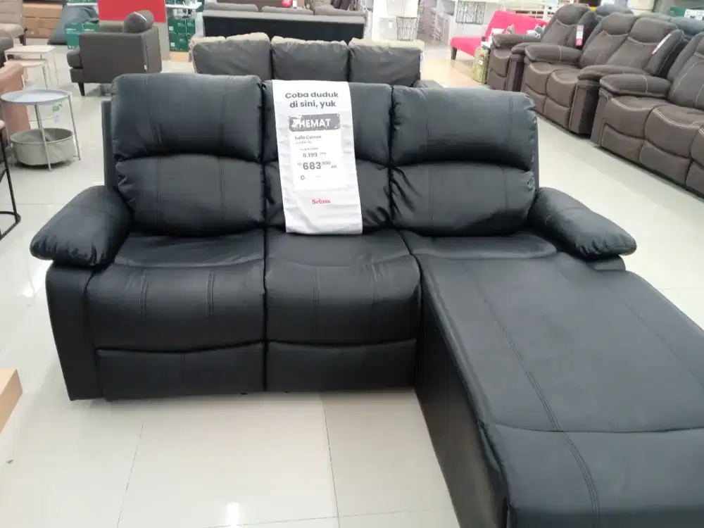 Sofa Corner Liverton black