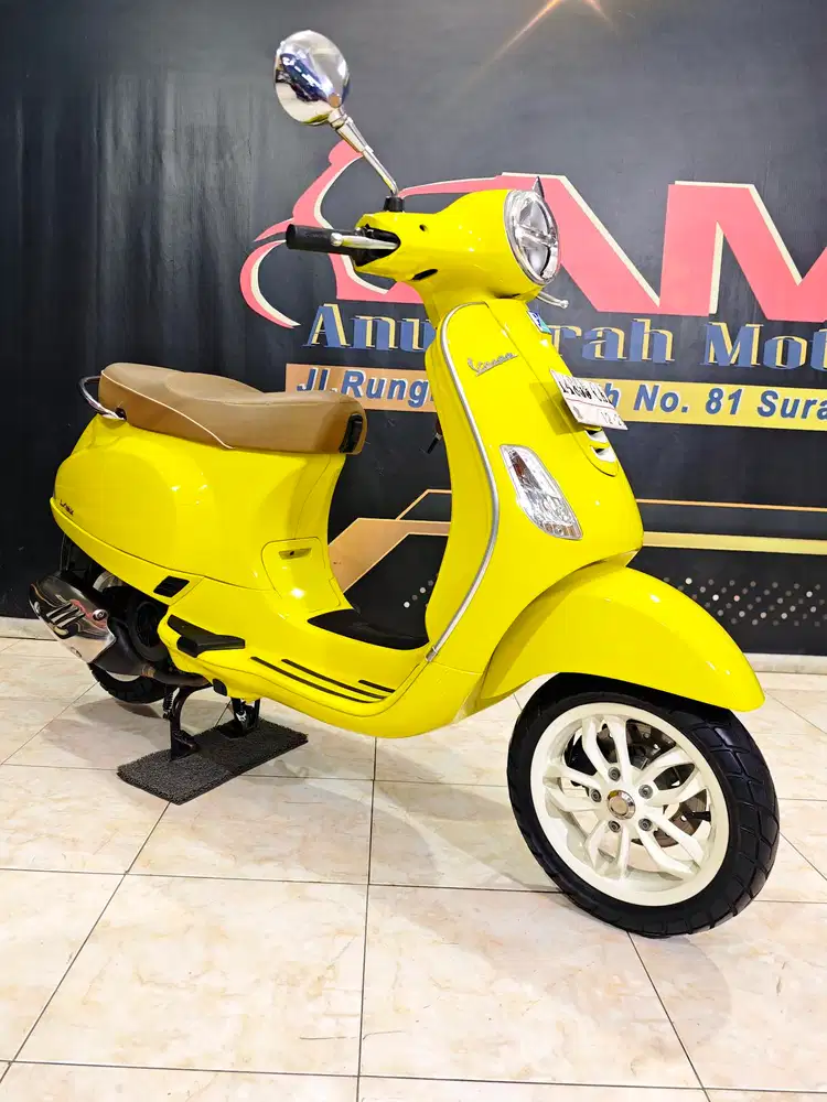 Piaggio LX125 I-get 2024 low Km yellow sole .Anugerah motor rungkut