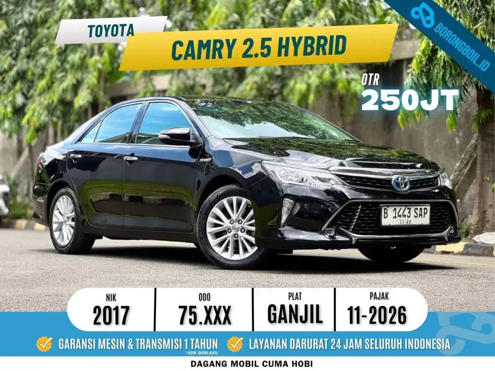 Low KM | Toyota Camry Hybrid Metik 2017 Hitam