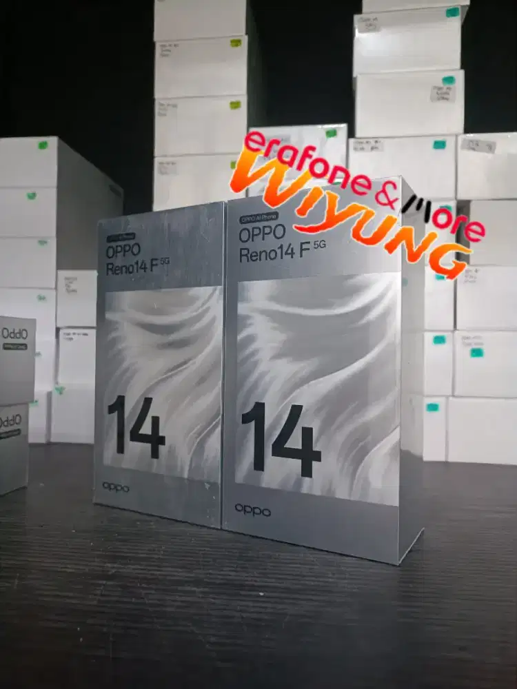 Oppo Reno 14F 5G 12/256 ready, cicilan & tukar tambah bisa.