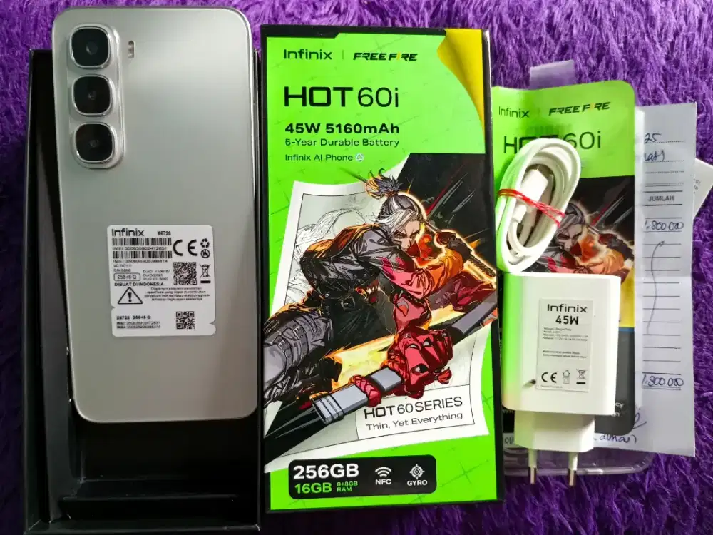 Infinix Hot 60i NFC Ram 8+8/256 Gres