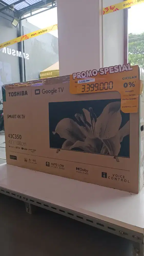 TOSHIBA 4K GOOGLE TV 43C350, bisa kredit pakai KTP aja