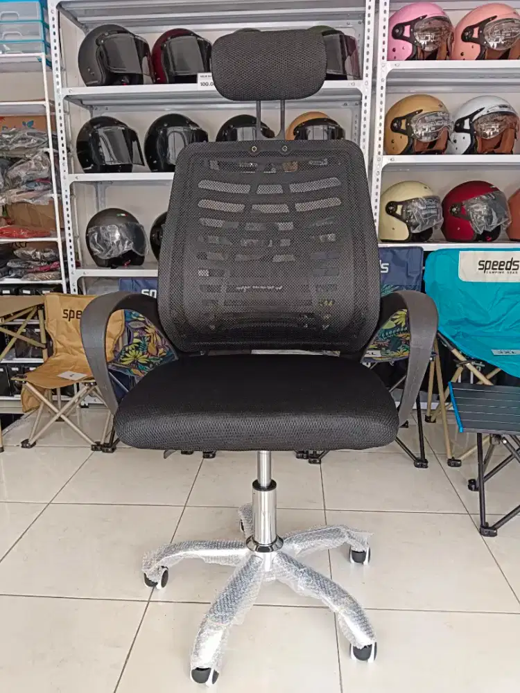 Kursi Kantor/Belajar/Kerja Hidrolik Putar Ergonomis Sandaran Kepala