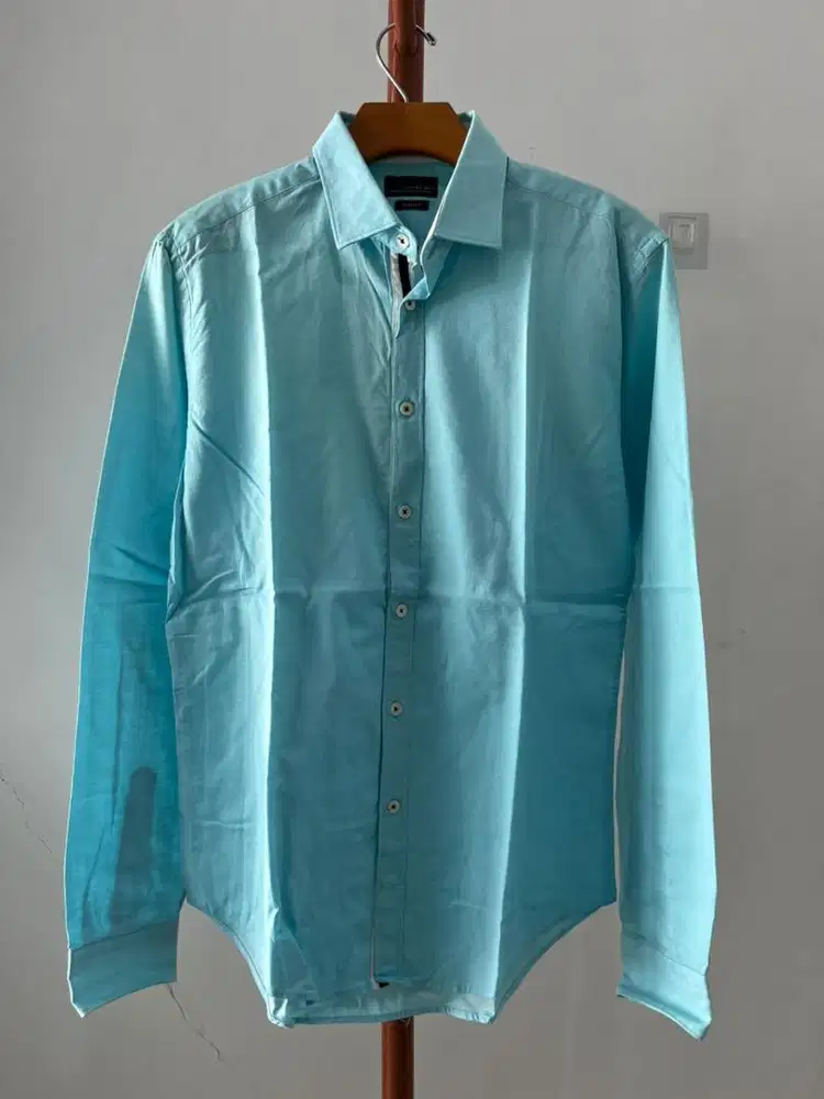 Kemeja atasan Zara Man black tag slim fit size M