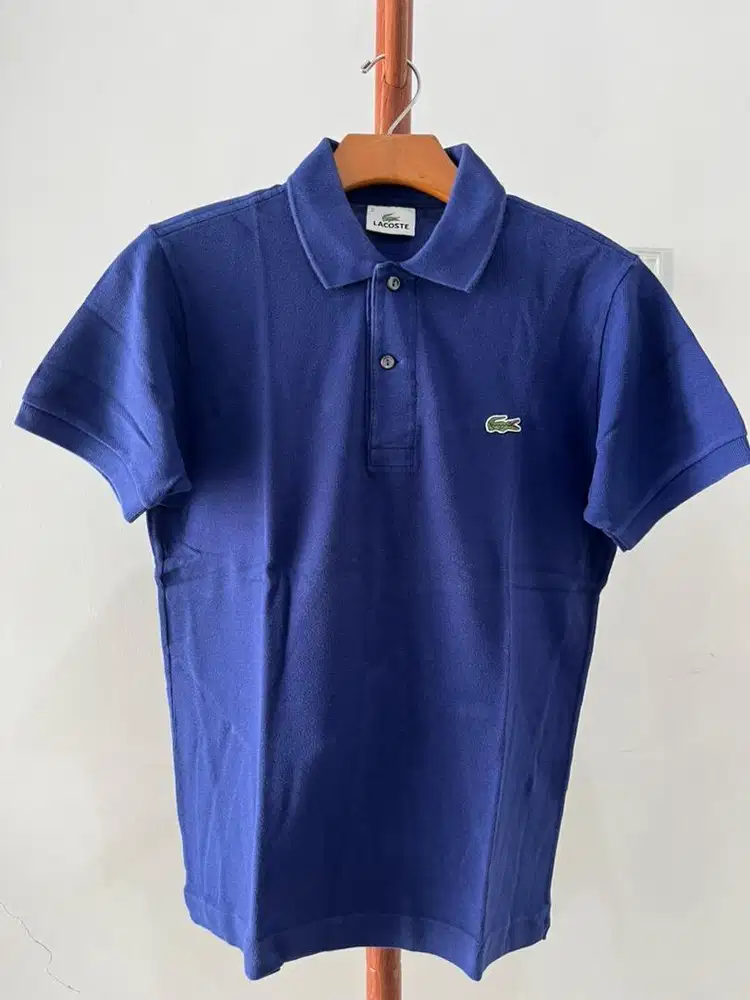 Atasan polo pria branded Lacoste asli ori size 2 (s)