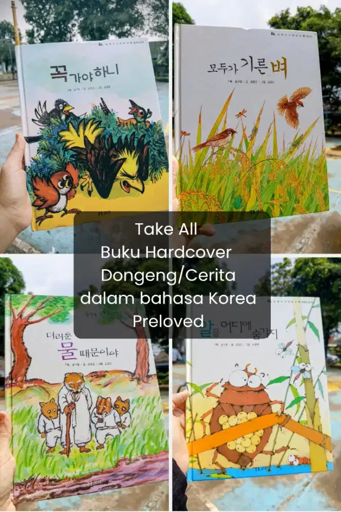 Take All/ Borongan 40pcs Buku Cerita Dongeng Bahasa Korea Hardcover