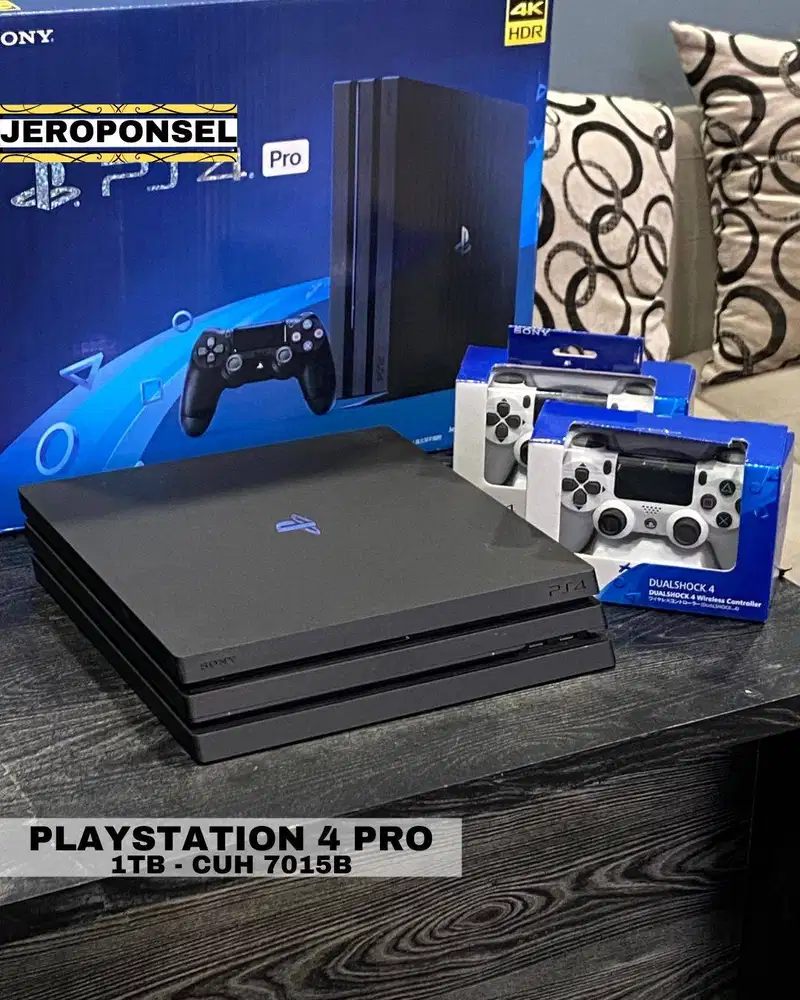 PLAYSTATION 4 PRO 1TB CUH-7015B 12 GAME DIGITAL 2 STIK , ORIGINAL BISA