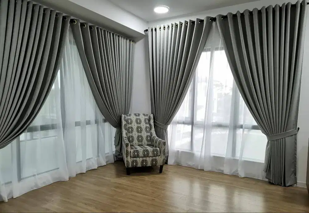 Pusat Tirai Gorden Jendela Gordyn Mewah Hordeng Model Terbaru Murah