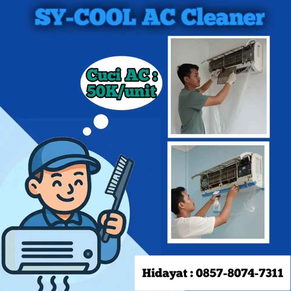 SY-COOL AC Clener jasa cuci AC super murah