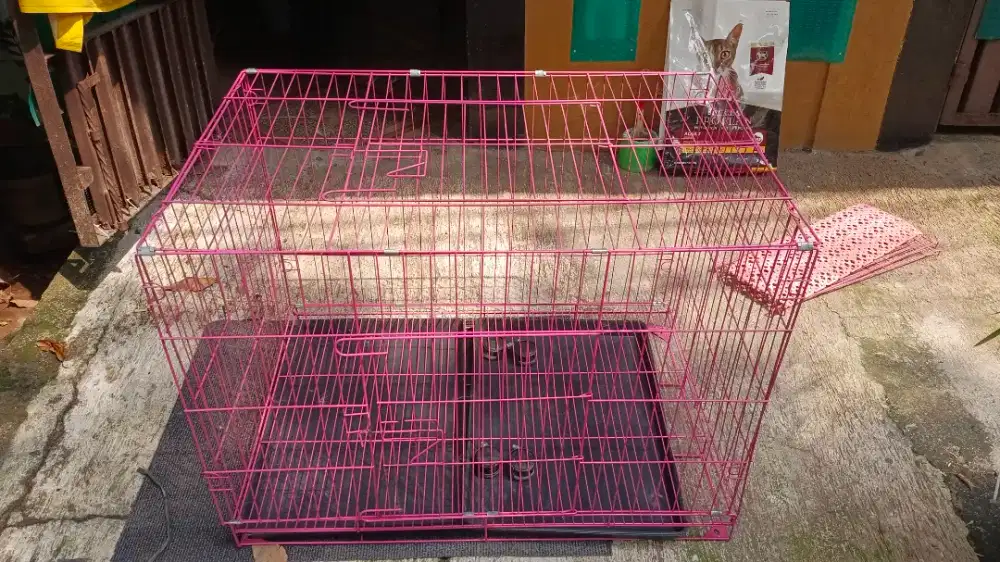 Kandang kucing lipat tingkat  jumbo xxl