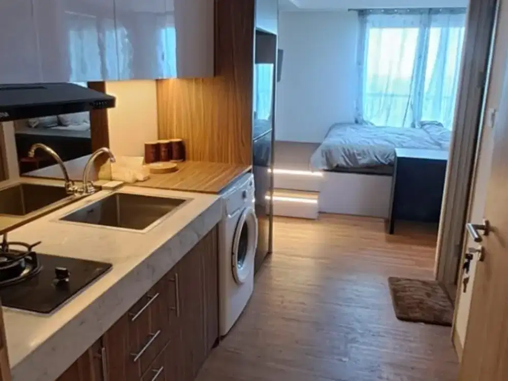 DIJUAL APARTEMEN EMBARCADERO BINTARO 1 KAMAR TIDUR UKURAN 32 FURNISHED