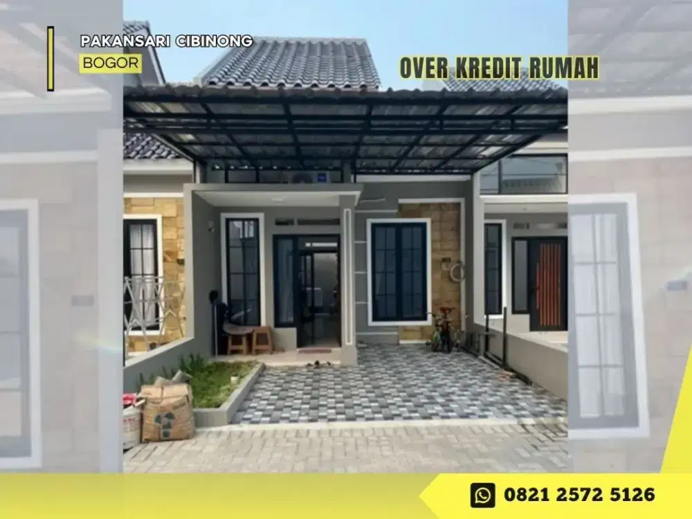 Jual Rumah Over Kredit 89JT dkt Tol di Pakansari Cibinong Bogor