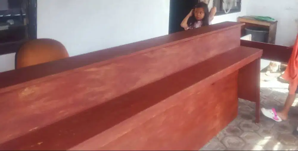 Meja Jualan Portable Kompor Gas 2 tungku + Meja makan Panjang