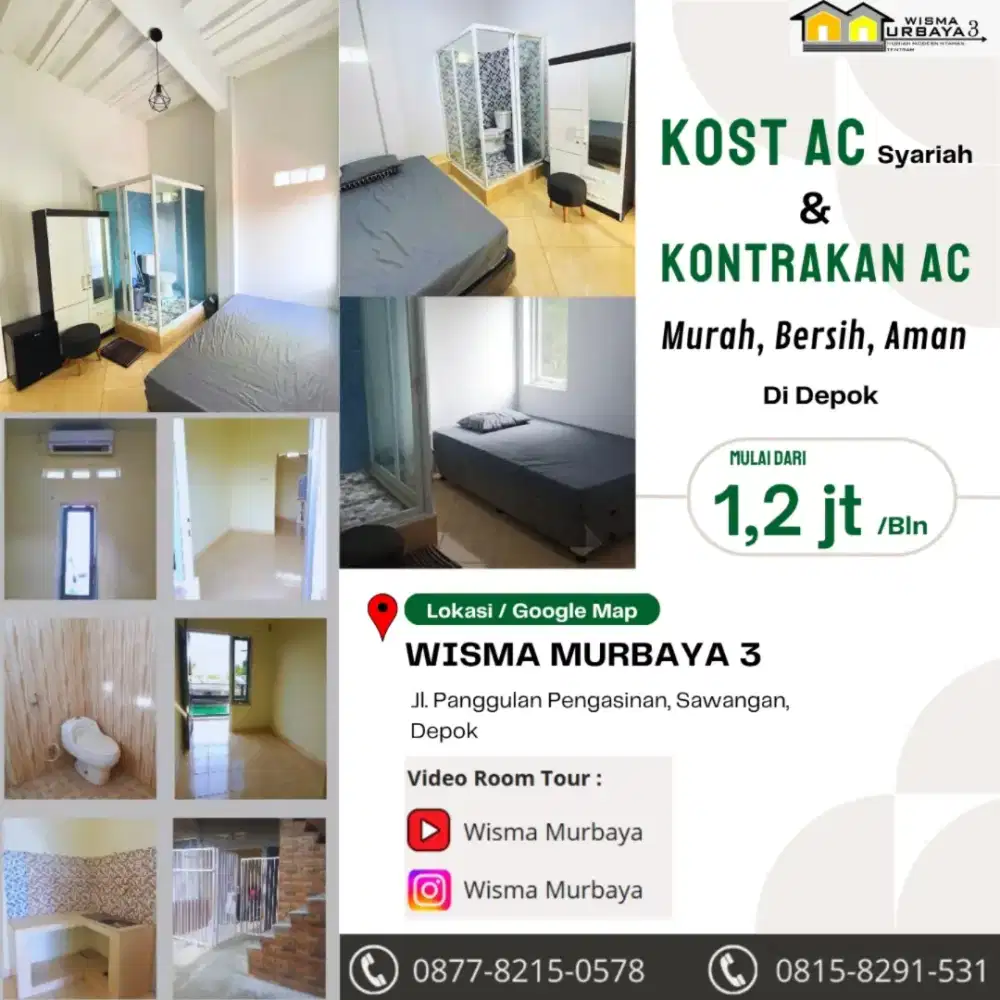 KONTRAKAN AC, KOST AC SYARIAH