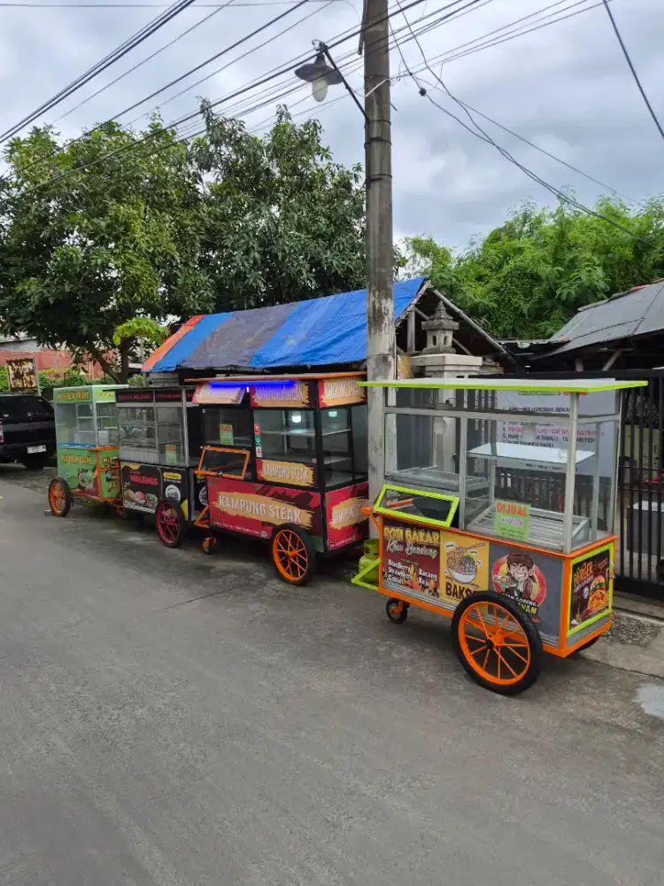 gerobak gorengan/ ayam geprek/ tahu crispy - DLL