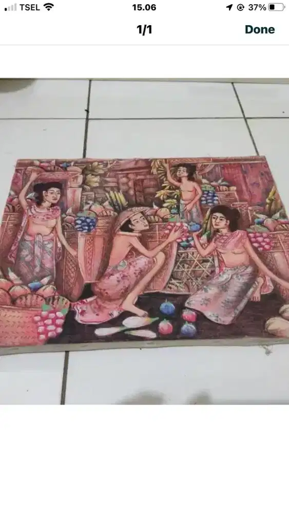 lukisan diatas kanvas