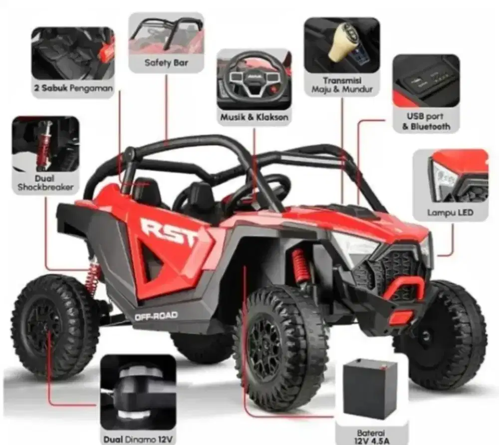 Mobil aki BARU free sepeda