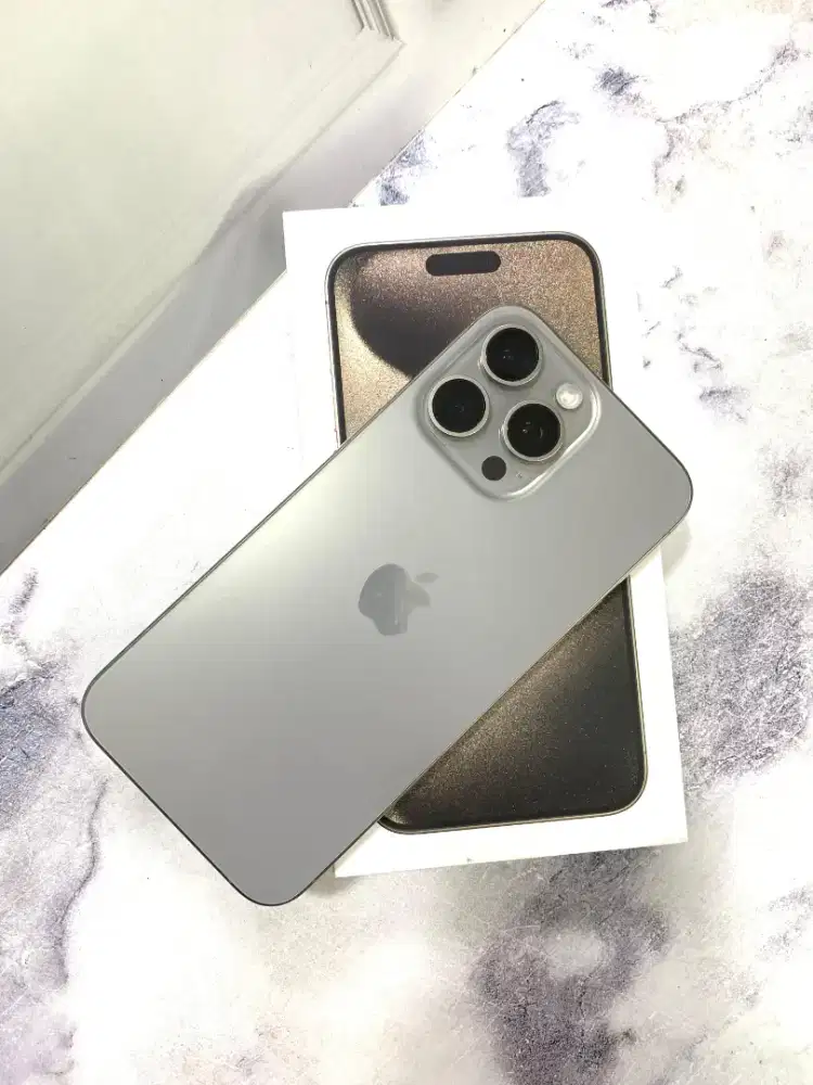 Iphone 15 pro max 256GB natural tittanium ibox lengkap