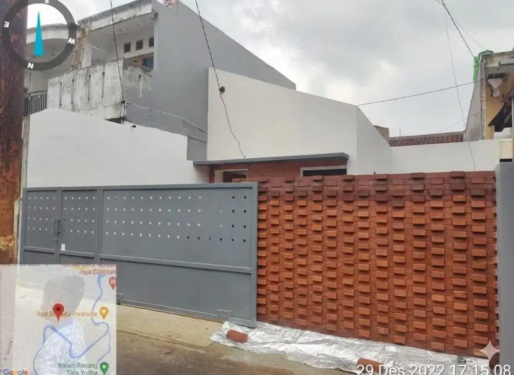 Dijual Rumah Tanjung Barat - Industrialis Tropis dgn Bata Ekspos