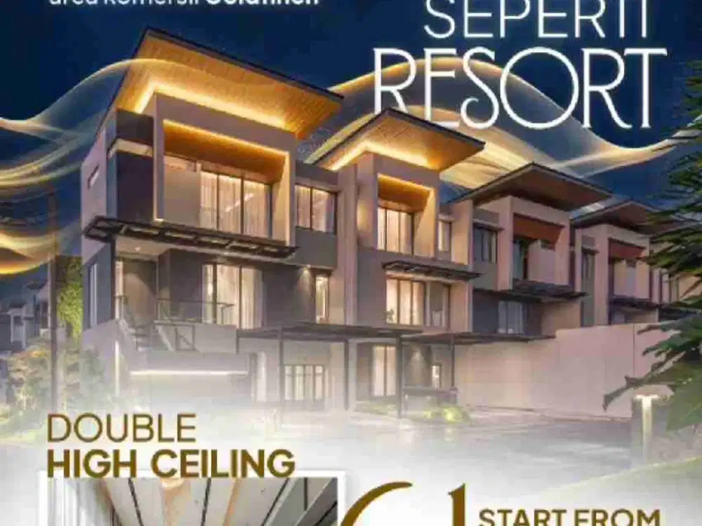 Rumah Baru Mewah High Ceiling Finore Gading Serpong