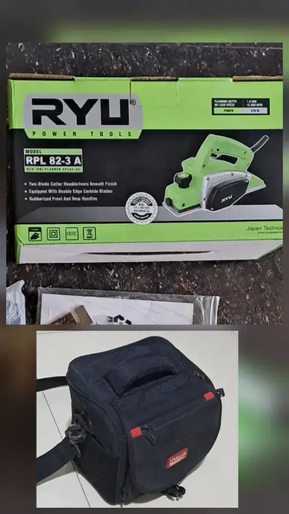 Mesin Serut Kayu + Tas Kamera _ Garage Sale