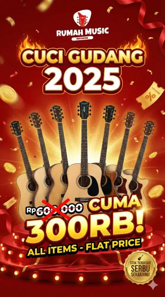 Gitar Akustik Promo Besar! Pilihan Banyak | Cuma 300rb! Clearance Sale