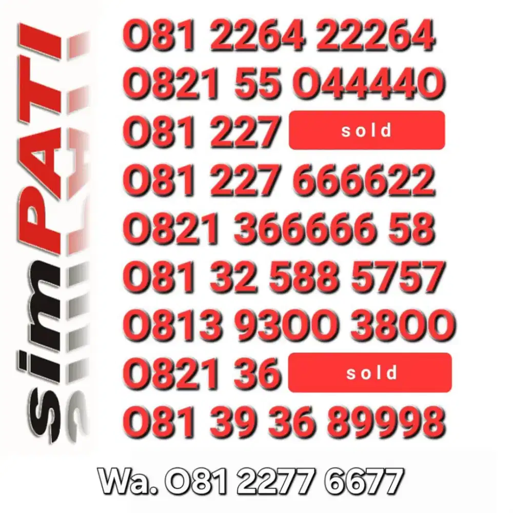 Nomor telkomsel - simpati