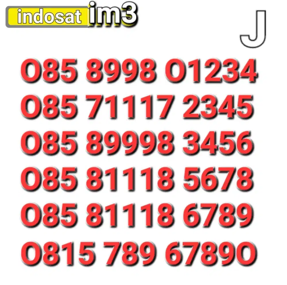 Nomor im3 naik 4angka