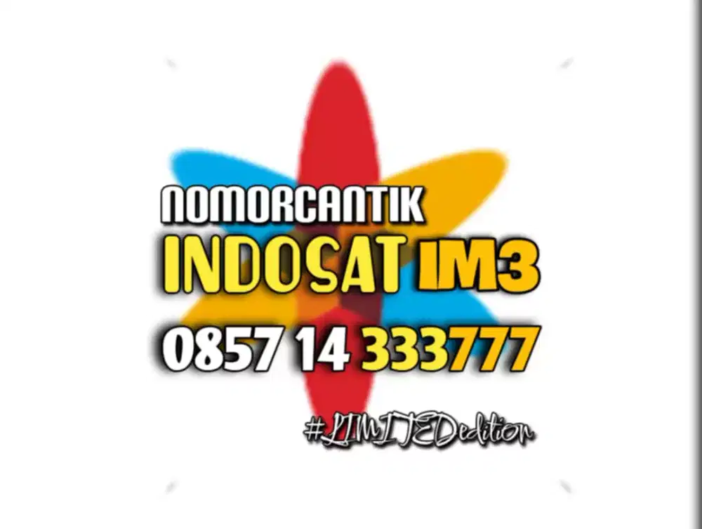 (bisa COD) Nomor Cantik Kartu INDOSAT IM3 HOKI DOBEL TRIPEL 333777 #09