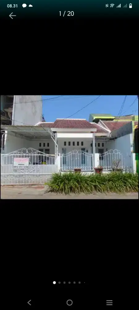 Rumah Bersih rumah disewakan rumah dikontrakkan ditengah kota Sidoarjo