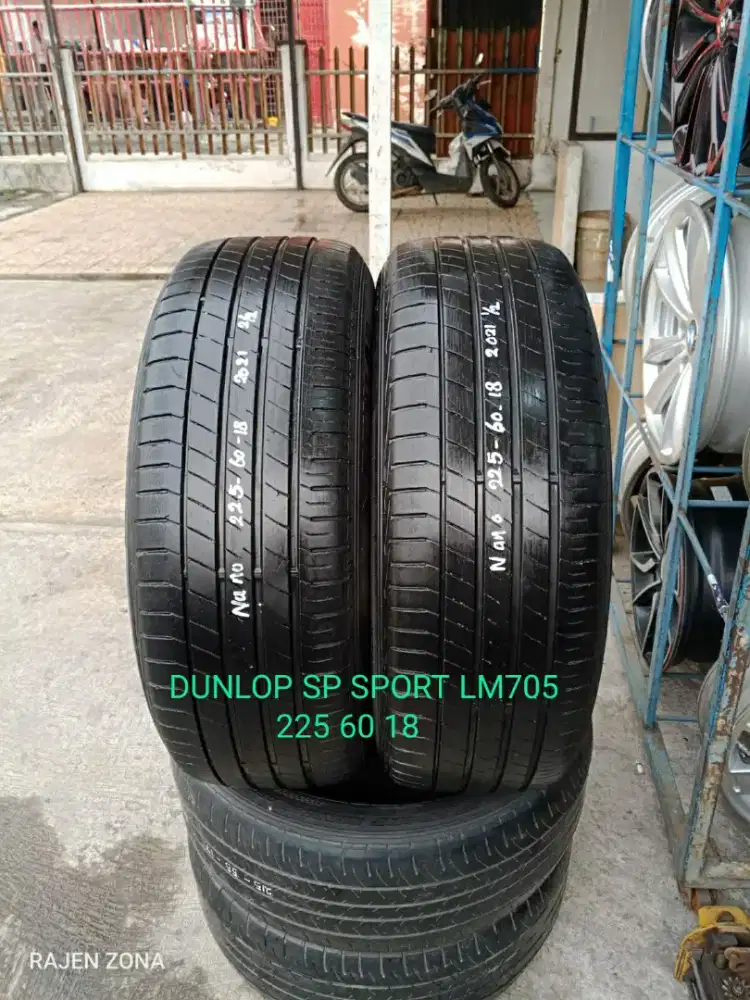 FS. : 2 pcs ban second DUNLOP SP SPORT LM705 225_60_18 (2021)