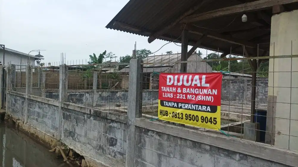 Jual Bangunan dan Kolam Ikan Air Deras Siap Produksi