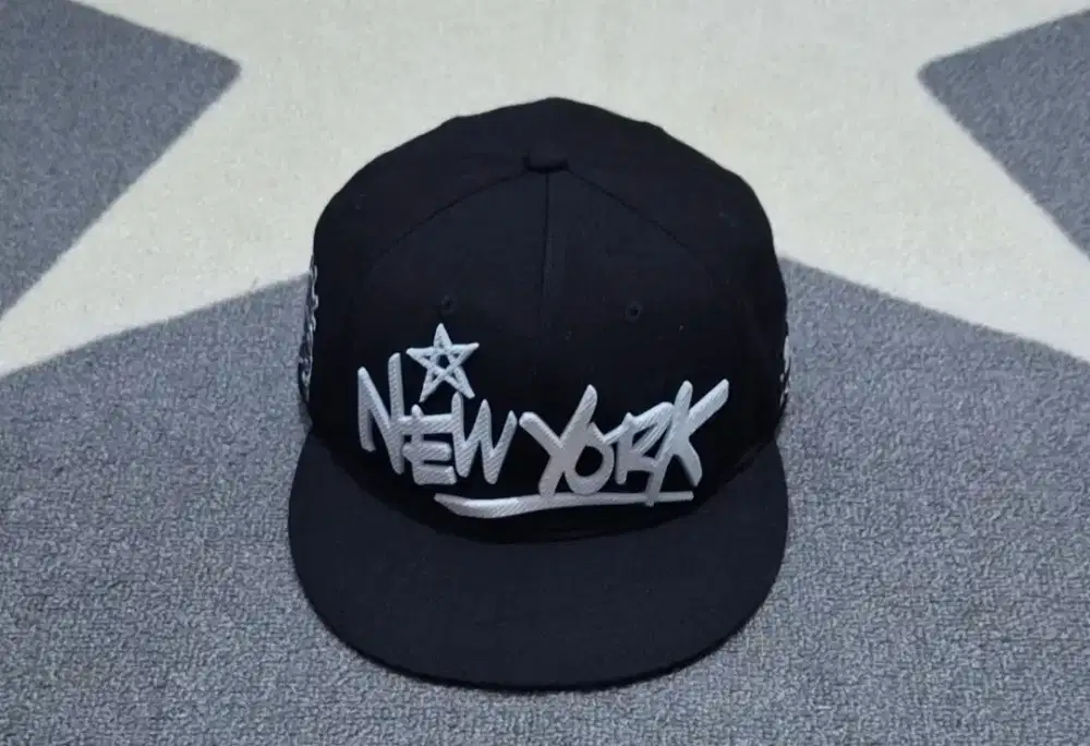 Topi mlb yankees snapback logo karet original second