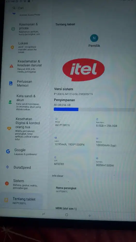Vista Tab 30 pro layar 13 inch