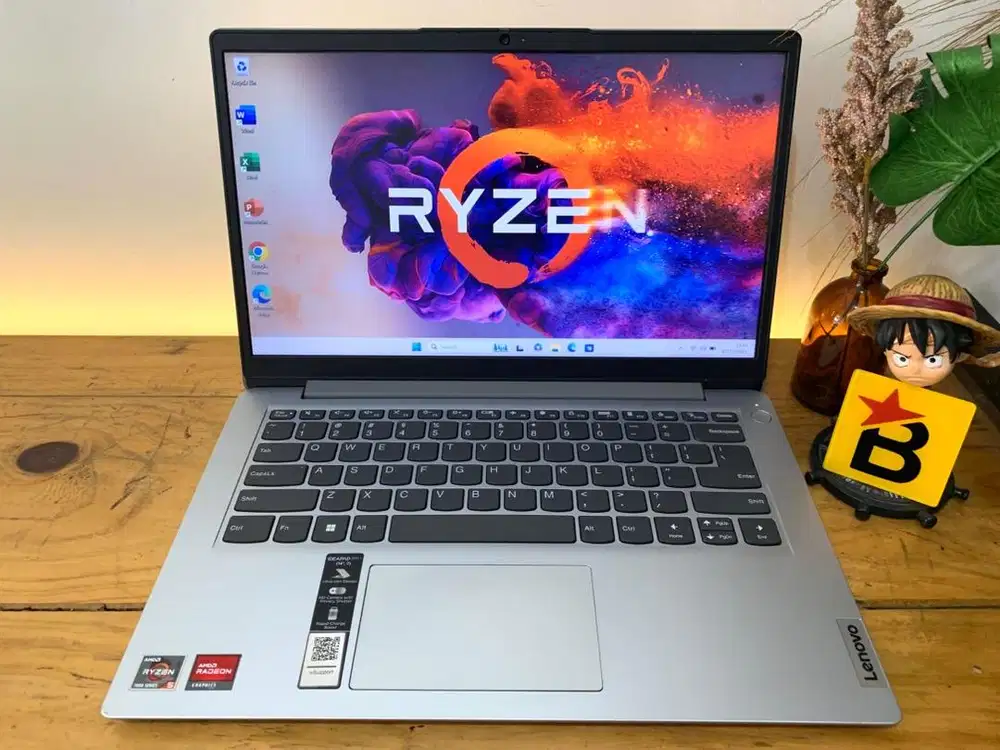 Laptop Lenovo Ideapad Slim 1 Ryzen 5 7520U RAM 8 DDR5 /512 Slim Ringan