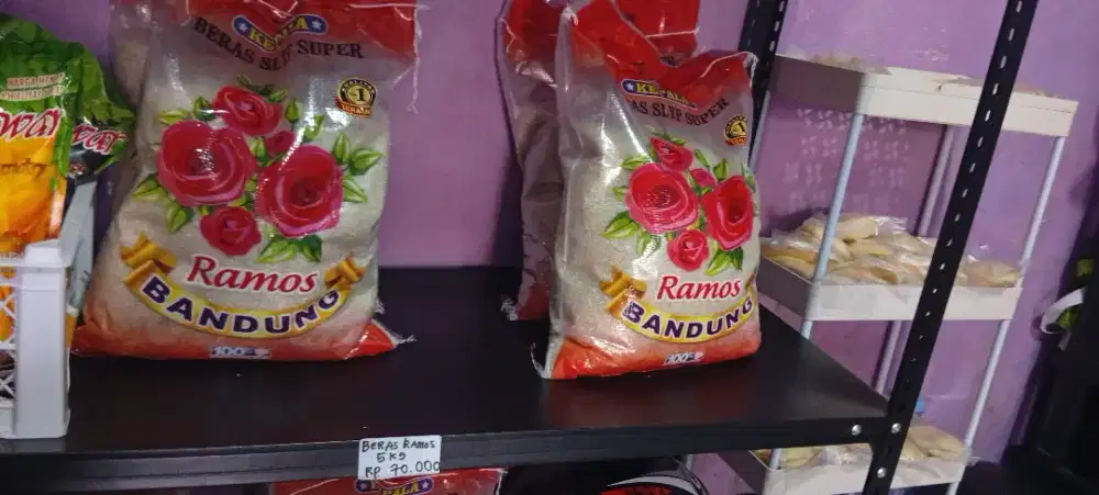 Dijual beras Ramos bandung ukuran 5 kg