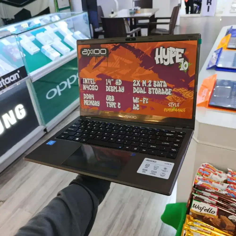 AXIOO HYPE 10 INTEL CELERON RAM 8GB SSD 256GB SIAP PAKAI